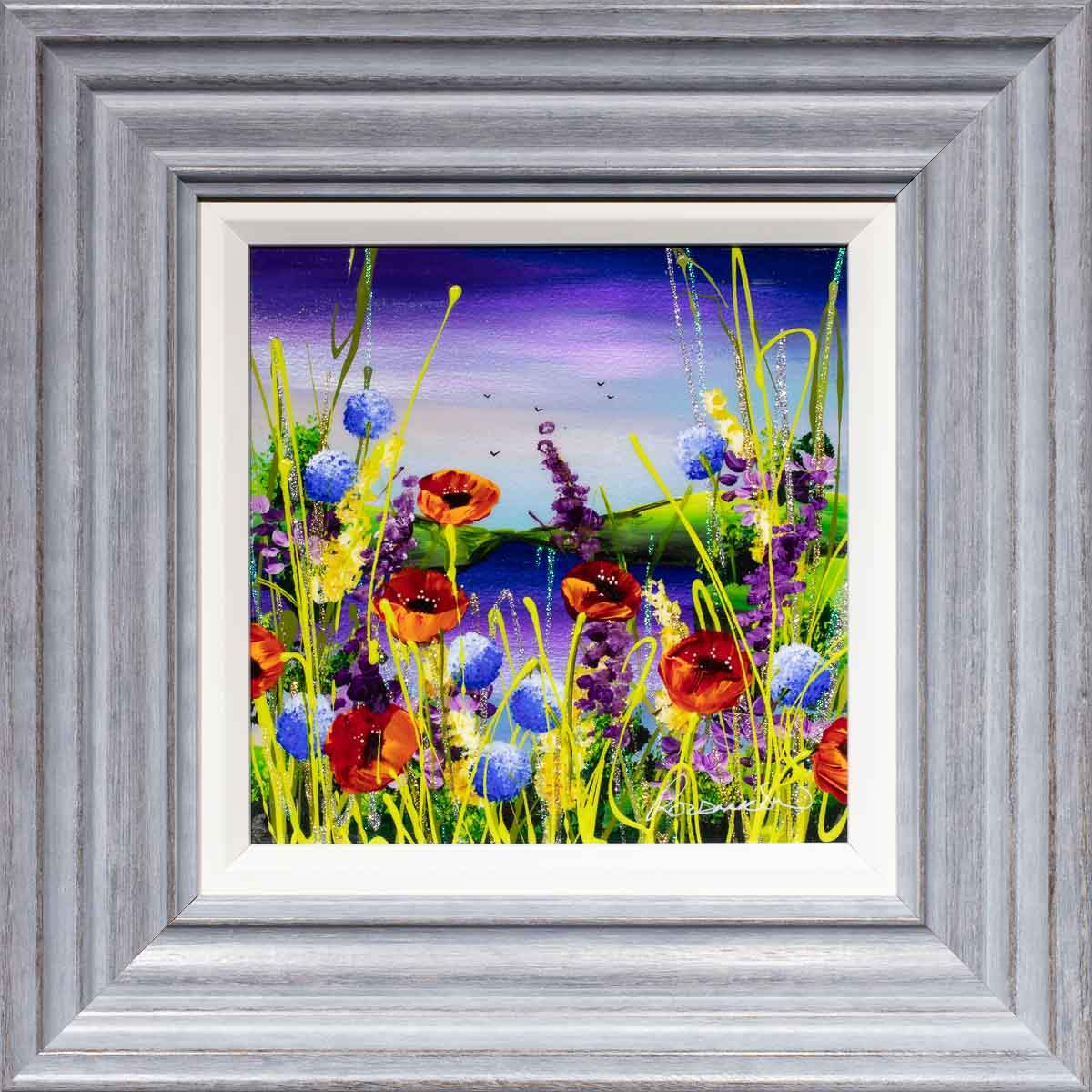 Floral Haze II - Original - SOLD by artist Rozanne Bell - Wyecliffe Galleries