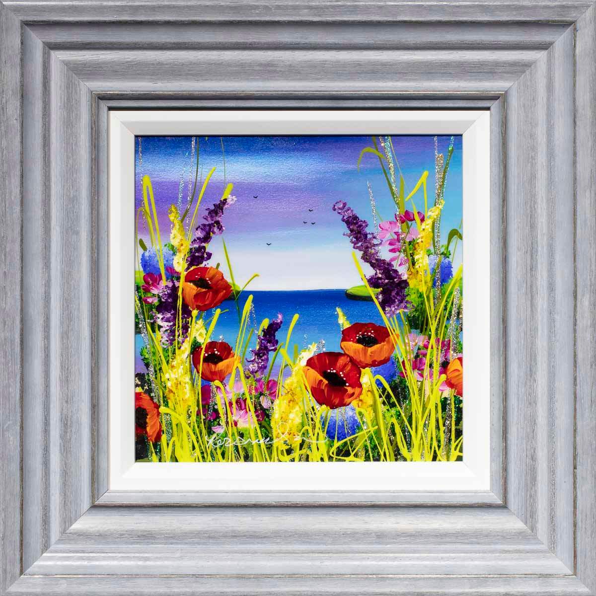 Floral Haze III - Original - SOLD by artist Rozanne Bell - Wyecliffe Galleries