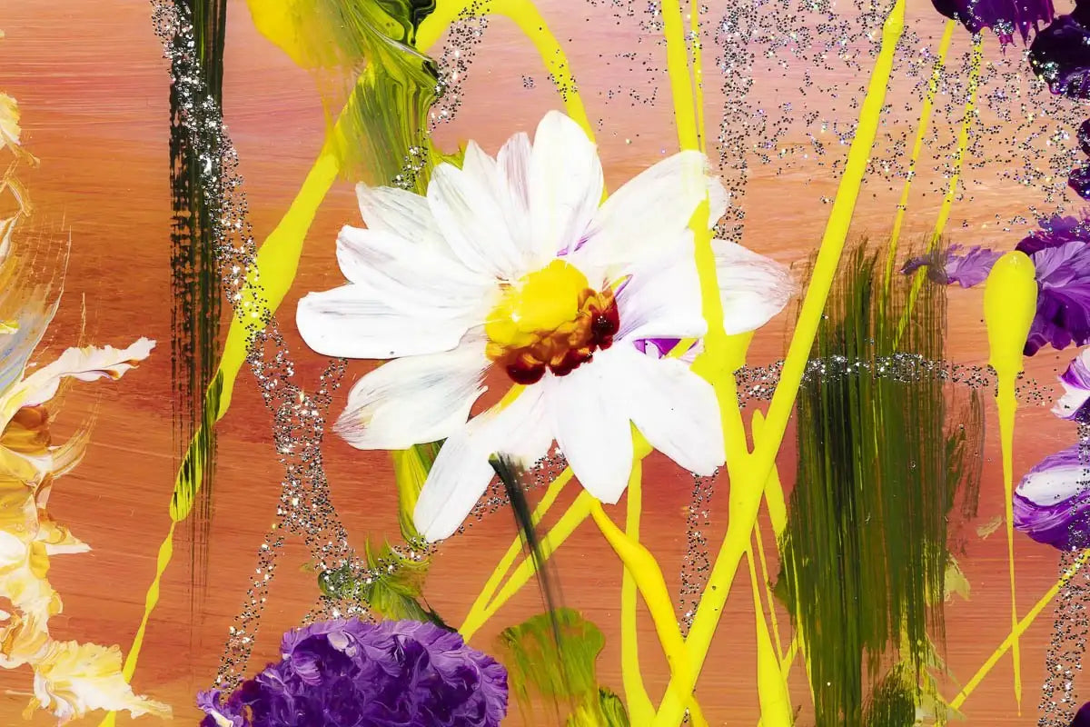 Floral Landscape - Original - SOLD by artist Rozanne Bell - Wyecliffe Galleries