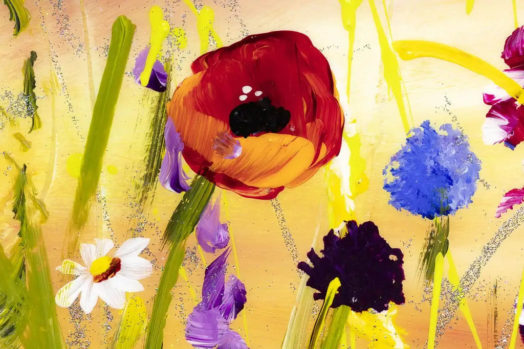 Floral Landscape - Original - SOLD by artist Rozanne Bell - Wyecliffe Galleries