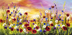 Floral Landscape - Original - SOLD by artist Rozanne Bell - Wyecliffe Galleries