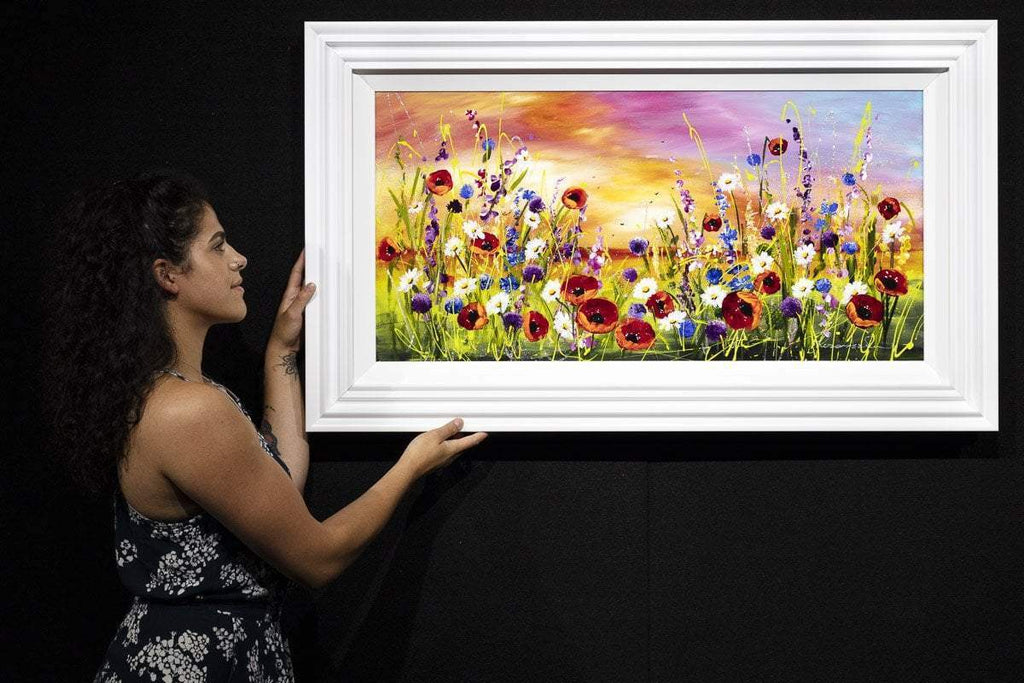 Floral Landscape - Original - SOLD by artist Rozanne Bell - Wyecliffe Galleries