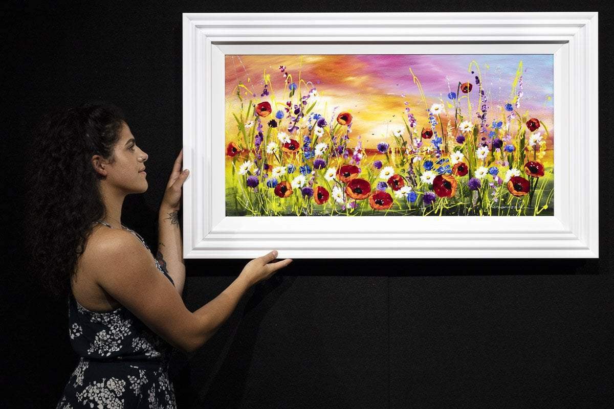 Floral Landscape - Original - SOLD by artist Rozanne Bell - Wyecliffe Galleries