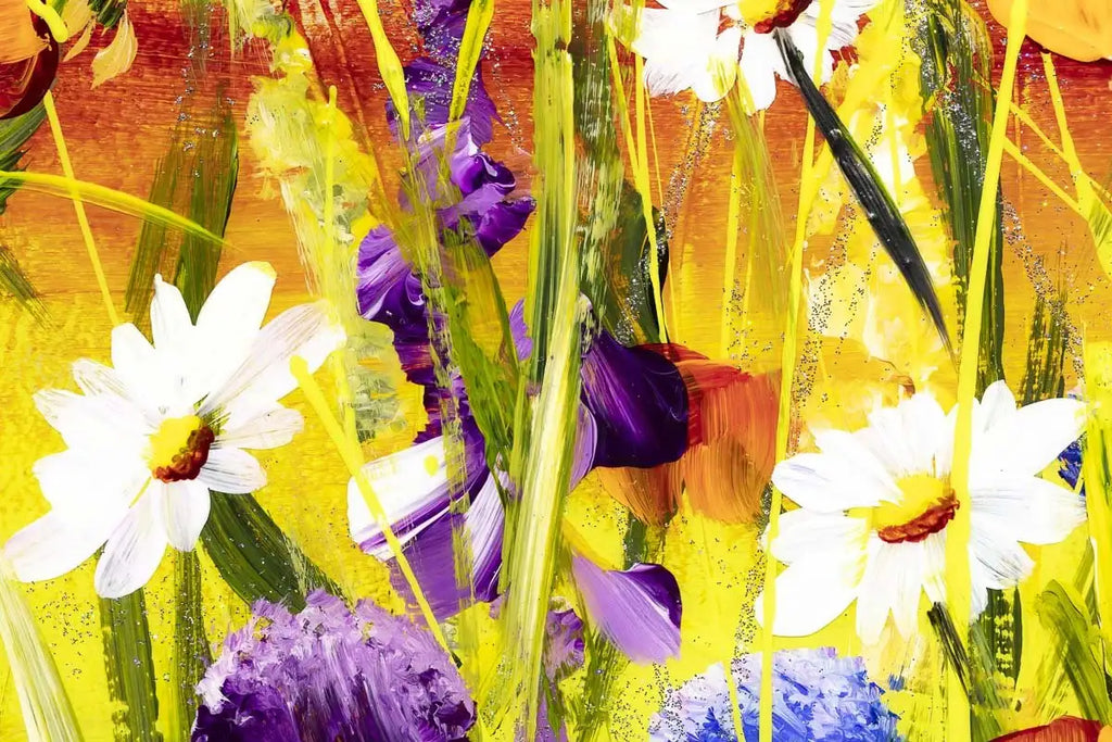 Floral Landscape - Original - SOLD by artist Rozanne Bell - Wyecliffe Galleries