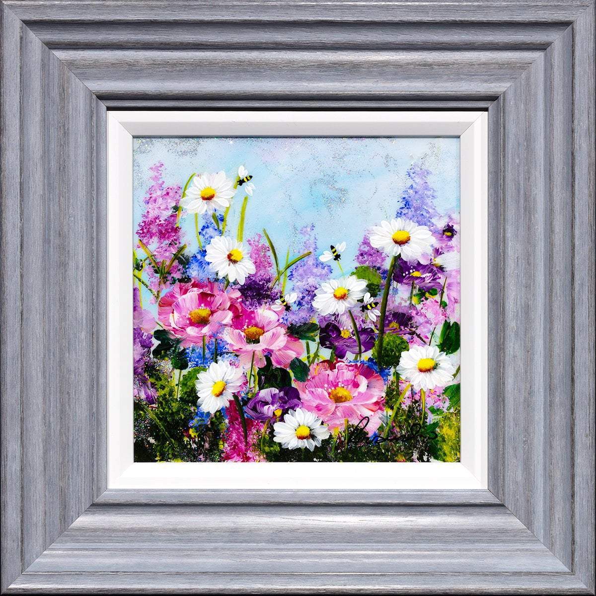 Floral Meadow Rozanne Bell Framed