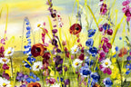 Floral Meadow - Original - SOLD by artist Rozanne Bell - Wyecliffe Galleries