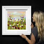 Floral Sunset - Original - SOLD by artist Rozanne Bell - Wyecliffe Galleries