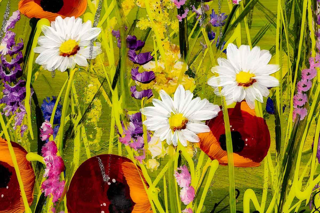 Floral Sunset - Original - SOLD by artist Rozanne Bell - Wyecliffe Galleries