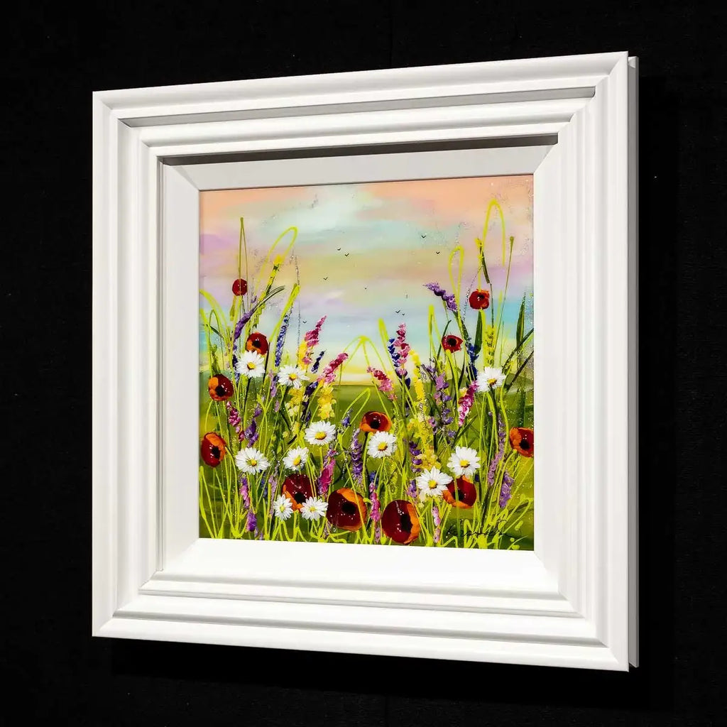 Floral Sunset - Original - SOLD by artist Rozanne Bell - Wyecliffe Galleries