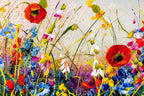 Flowering Meadows - Original - SOLD by artist Rozanne Bell - Wyecliffe Galleries