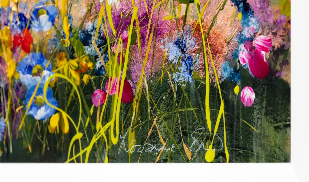 Flowering Meadows - Original - SOLD by artist Rozanne Bell - Wyecliffe Galleries