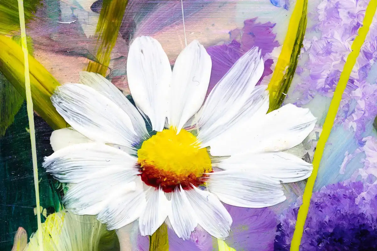 Flowering Pastures - Original - SOLD by artist Rozanne Bell - Wyecliffe Galleries