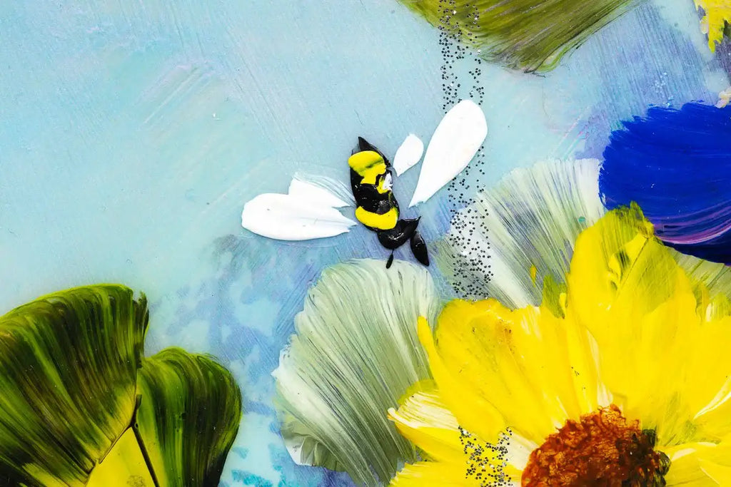 Flowering Pastures - Original - SOLD by artist Rozanne Bell - Wyecliffe Galleries