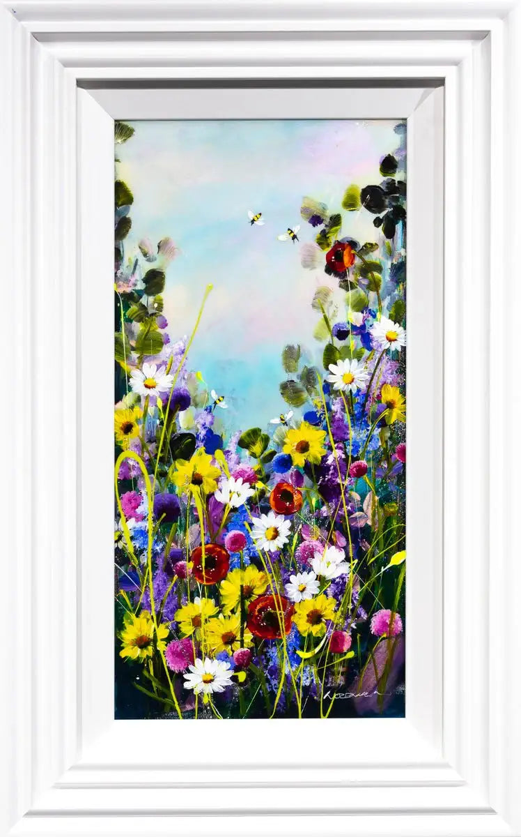 Flowering Pastures - Original - SOLD by artist Rozanne Bell - Wyecliffe Galleries