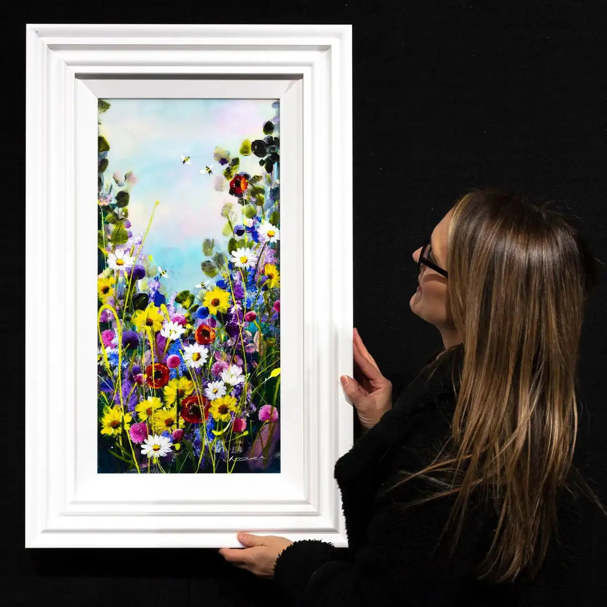 Flowering Pastures - Original - SOLD by artist Rozanne Bell - Wyecliffe Galleries