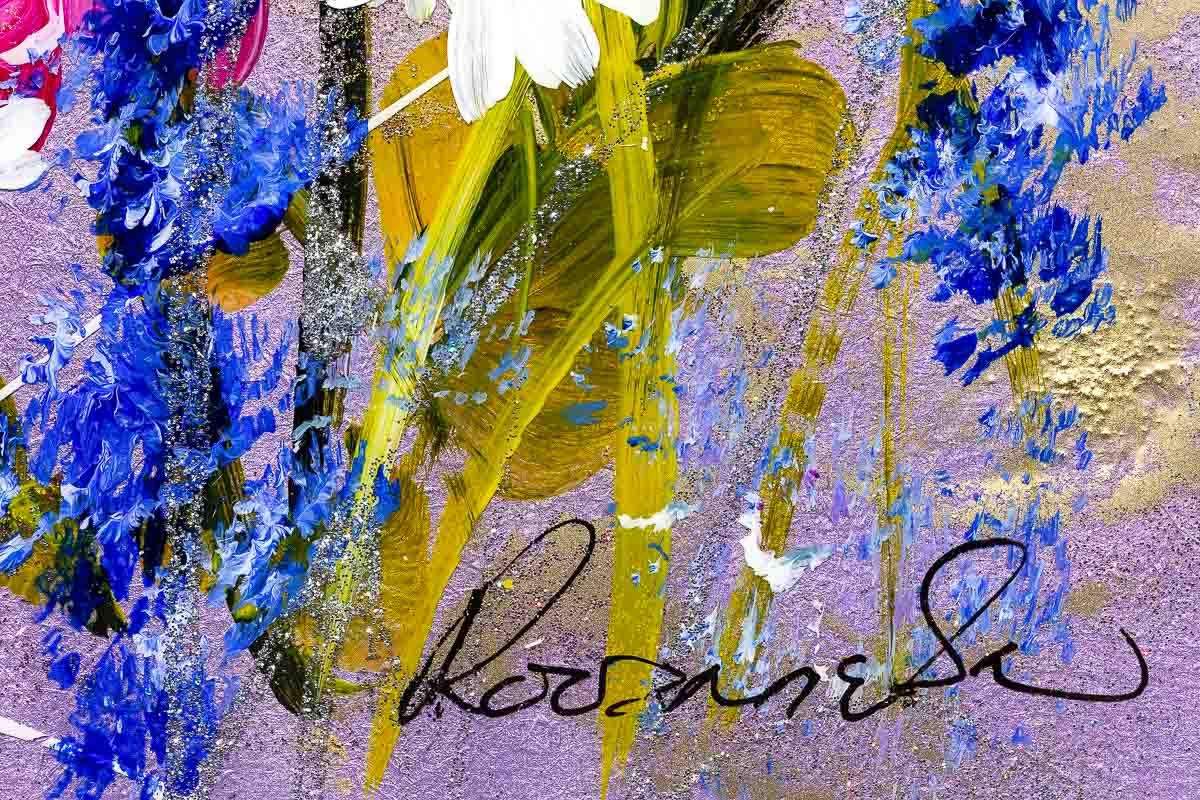 Flowers Before Dawn - Original - SOLD by artist Rozanne Bell - Wyecliffe Galleries