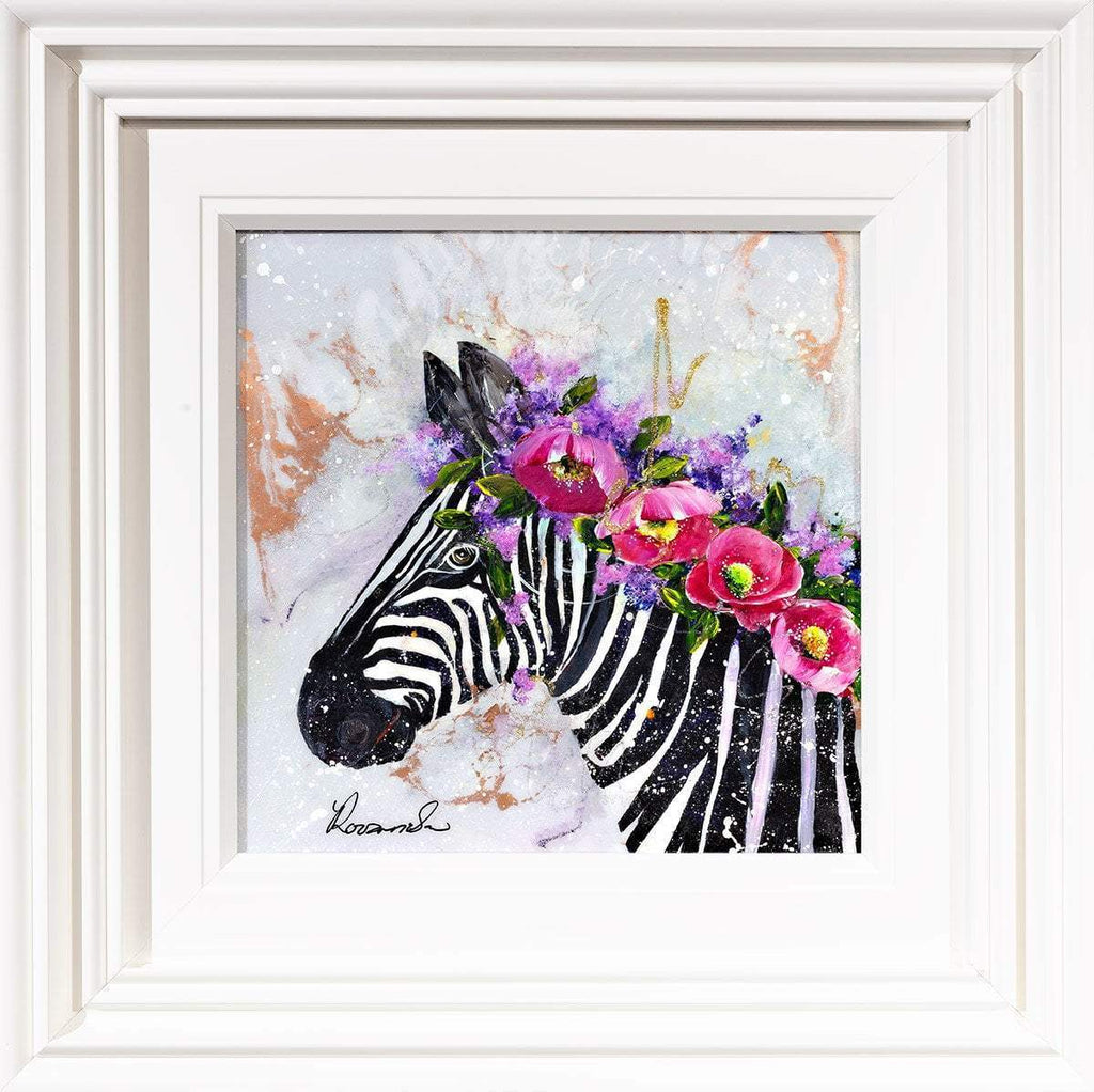 Flowers In My Hair - Original - SOLD by artist Rozanne Bell - Wyecliffe Galleries