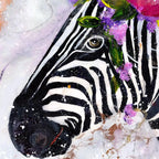 Flowers In My Hair - Original - SOLD by artist Rozanne Bell - Wyecliffe Galleries