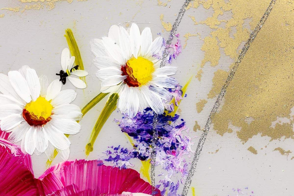 Flowers in the Sunshine - Original - SOLD by artist Rozanne Bell - Wyecliffe Galleries