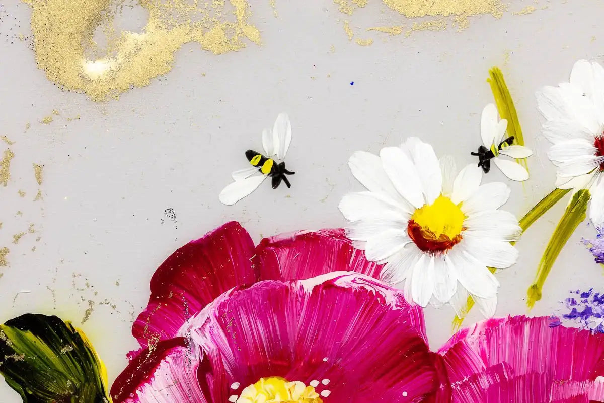 Flowers in the Sunshine - Original - SOLD by artist Rozanne Bell - Wyecliffe Galleries