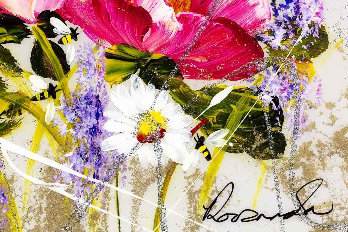 Flowers in the Sunshine - Original - SOLD by artist Rozanne Bell - Wyecliffe Galleries
