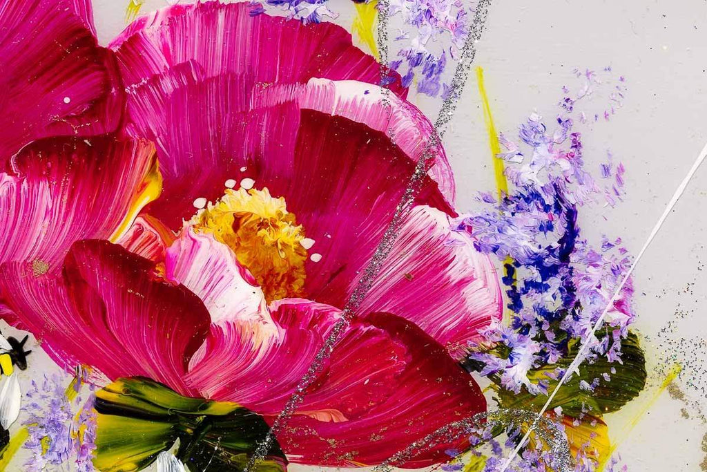 Flowers in the Sunshine - Original - SOLD by artist Rozanne Bell - Wyecliffe Galleries