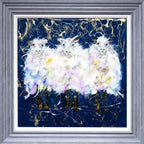 Fluffy Flocks - Original - SOLD by artist Rozanne Bell - Wyecliffe Galleries