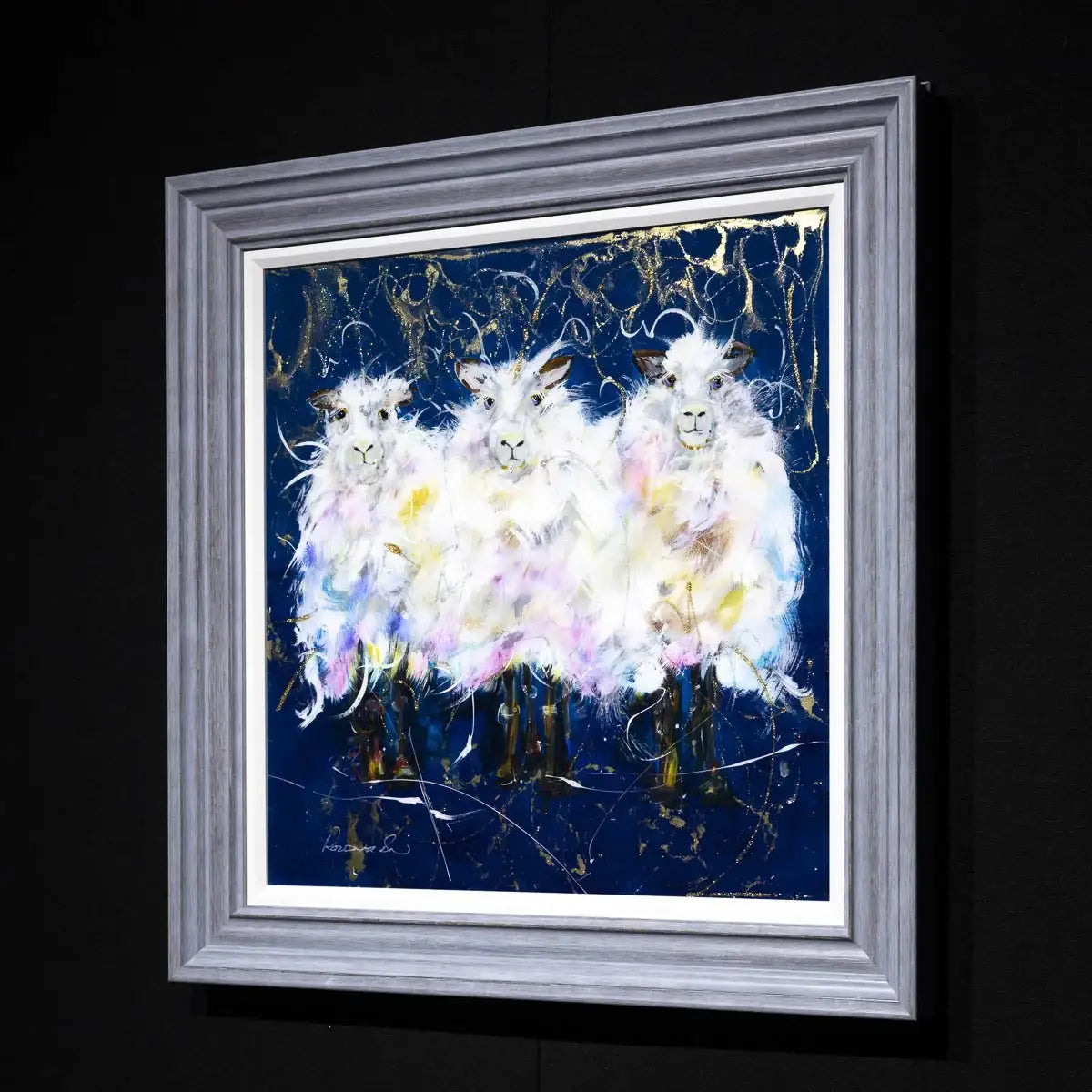 Fluffy Flocks - Original - SOLD by artist Rozanne Bell - Wyecliffe Galleries