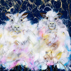 Fluffy Flocks - Original - SOLD by artist Rozanne Bell - Wyecliffe Galleries