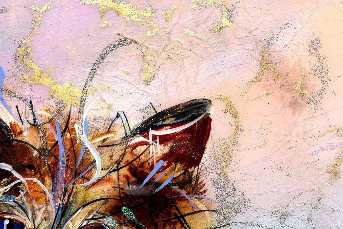 Fluffy - Original - SOLD by artist Rozanne Bell - Wyecliffe Galleries