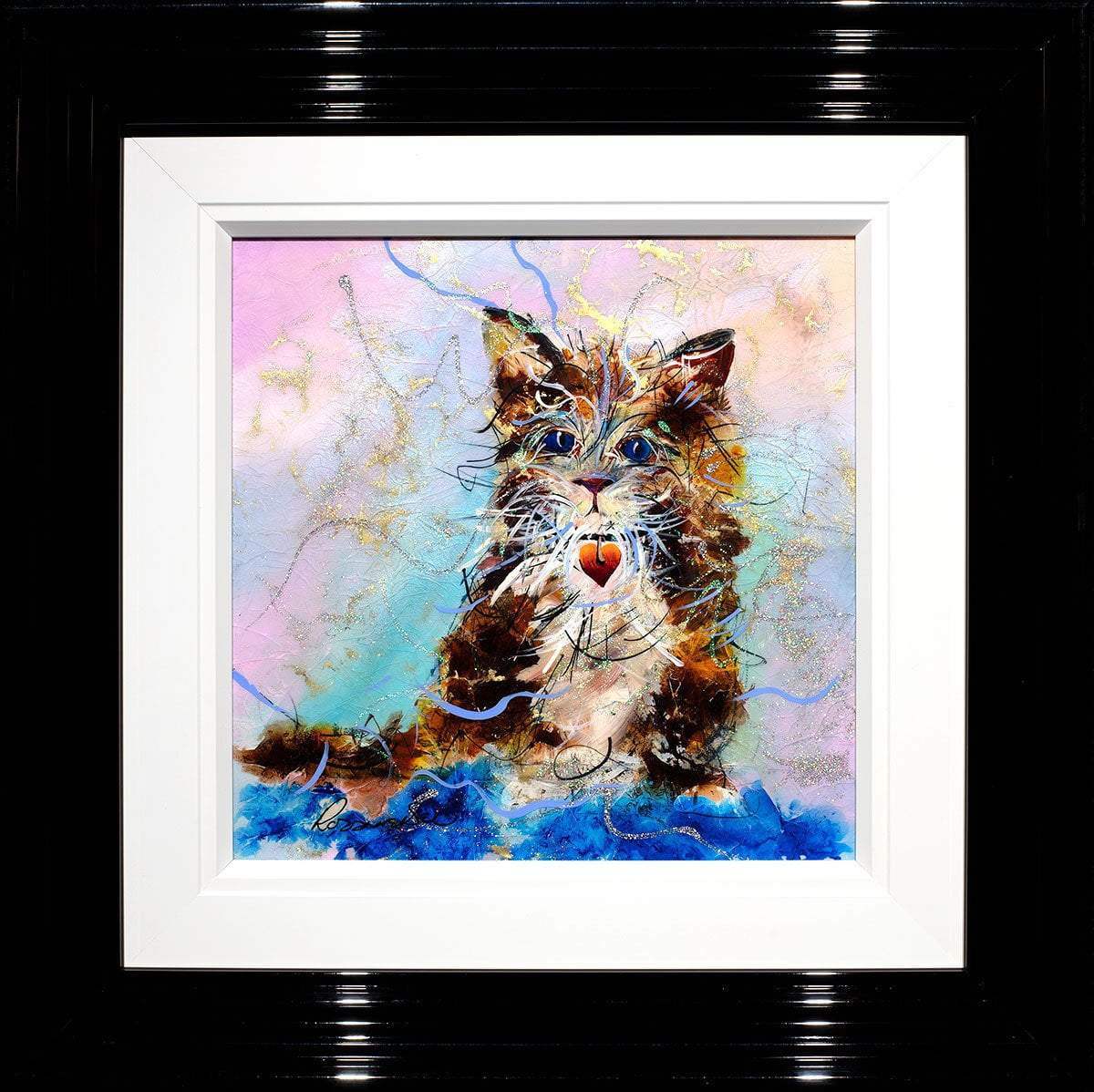 Fluffy - Original - SOLD by artist Rozanne Bell - Wyecliffe Galleries