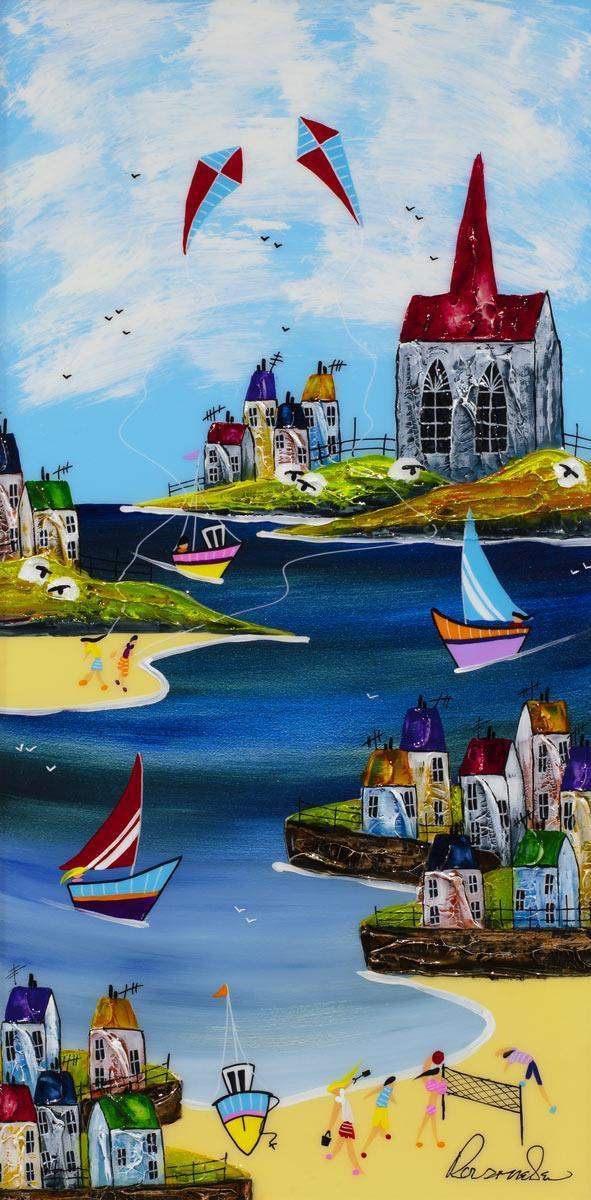 Flying High - Original - SOLD by artist Rozanne Bell - Wyecliffe Galleries