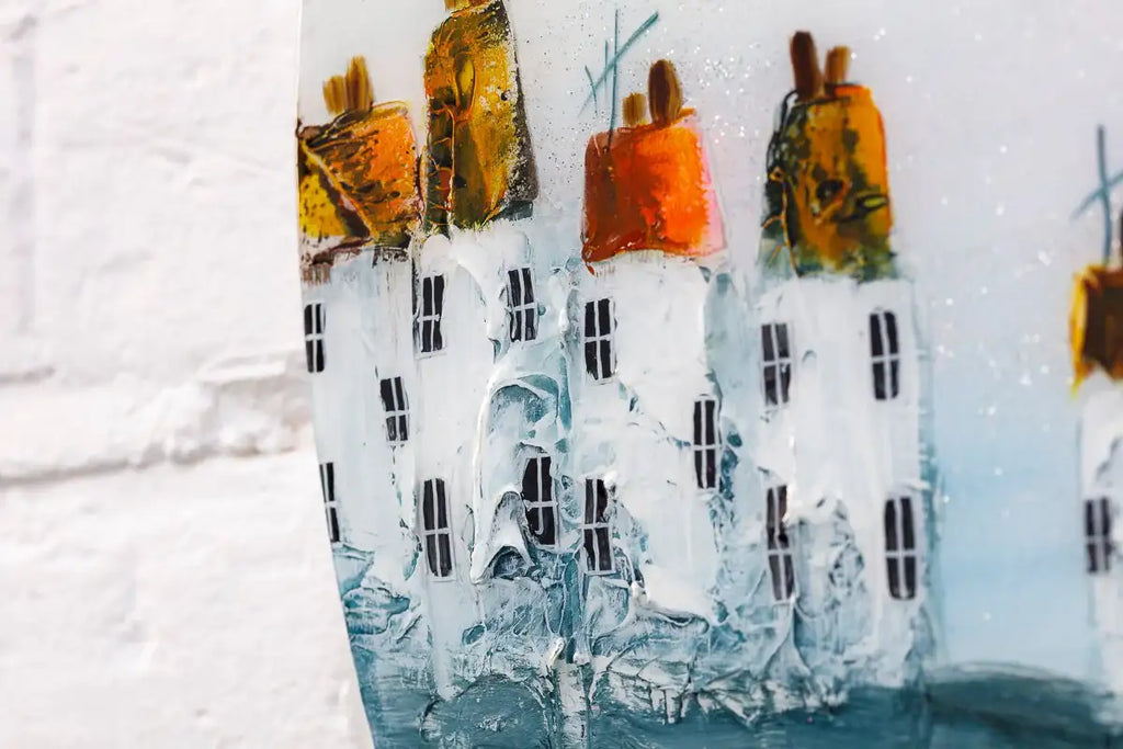 Flying Kites - Original - SOLD by artist Rozanne Bell - Wyecliffe Galleries