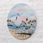 Flying Kites - Original - SOLD by artist Rozanne Bell - Wyecliffe Galleries