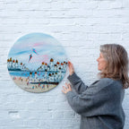 Flying Kites - Original - SOLD by artist Rozanne Bell - Wyecliffe Galleries