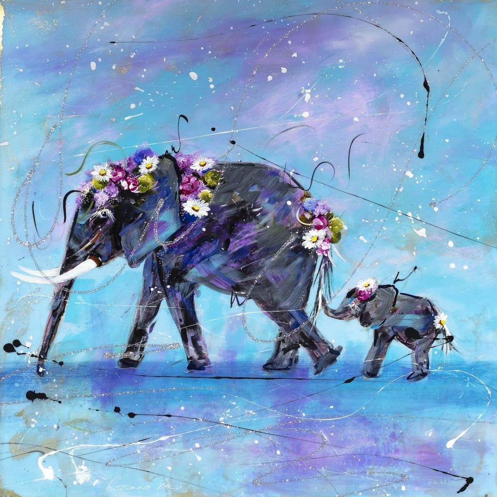 Follow The Leader - Original - SOLD by artist Rozanne Bell - Wyecliffe Galleries