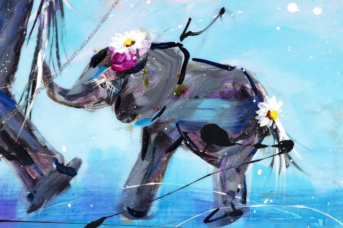 Follow The Leader - Original - SOLD by artist Rozanne Bell - Wyecliffe Galleries