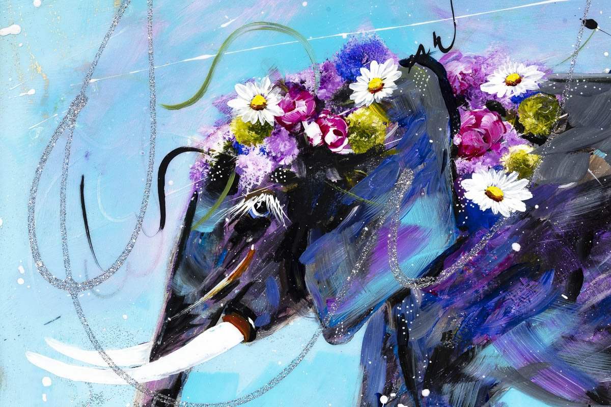 Follow The Leader - Original - SOLD by artist Rozanne Bell - Wyecliffe Galleries