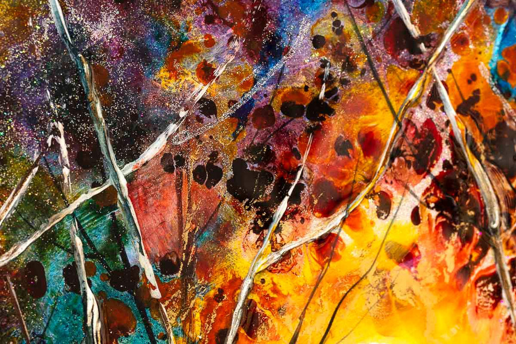 Following the Moon - Original - SOLD by artist Rozanne Bell - Wyecliffe Galleries