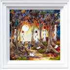 Following the Moon - Original - SOLD by artist Rozanne Bell - Wyecliffe Galleries