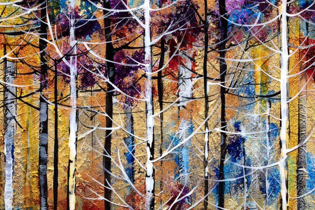 Forest Glow - Original - SOLD by artist Rozanne Bell - Wyecliffe Galleries