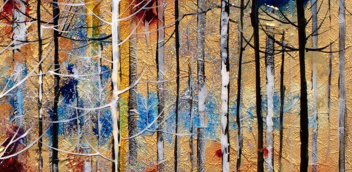 Forest Glow - Original - SOLD by artist Rozanne Bell - Wyecliffe Galleries