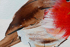 Robins Appear When Loved Ones Are Near - Original - SOLD by artist Rozanne Bell - Wyecliffe Galleries
