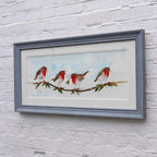 Robins Appear When Loved Ones Are Near - Original - SOLD by artist Rozanne Bell - Wyecliffe Galleries