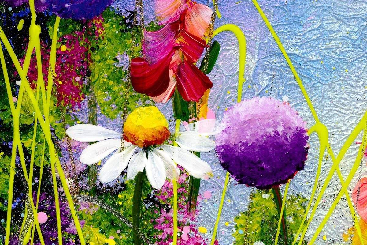 Foxglove Love - Original - SOLD by artist Rozanne Bell - Wyecliffe Galleries