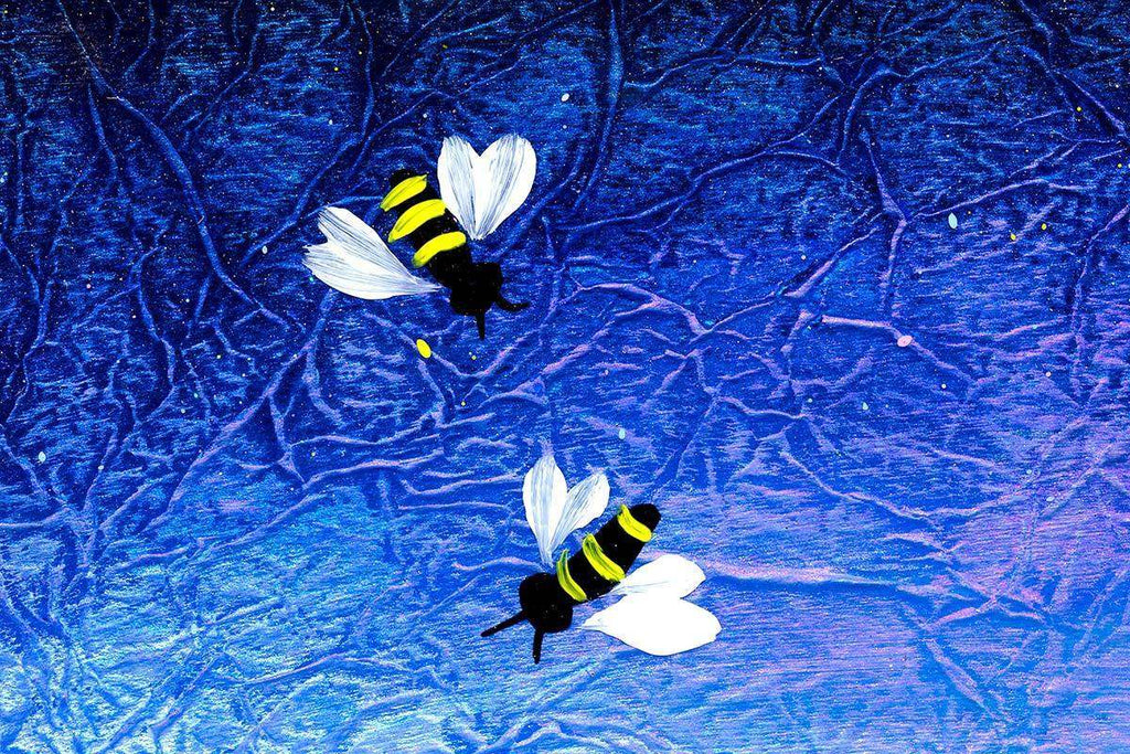 Foxglove Love - Original - SOLD by artist Rozanne Bell - Wyecliffe Galleries