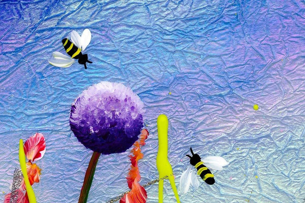 Foxglove Love - Original - SOLD by artist Rozanne Bell - Wyecliffe Galleries