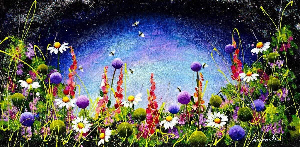 Foxglove Love - Original - SOLD by artist Rozanne Bell - Wyecliffe Galleries