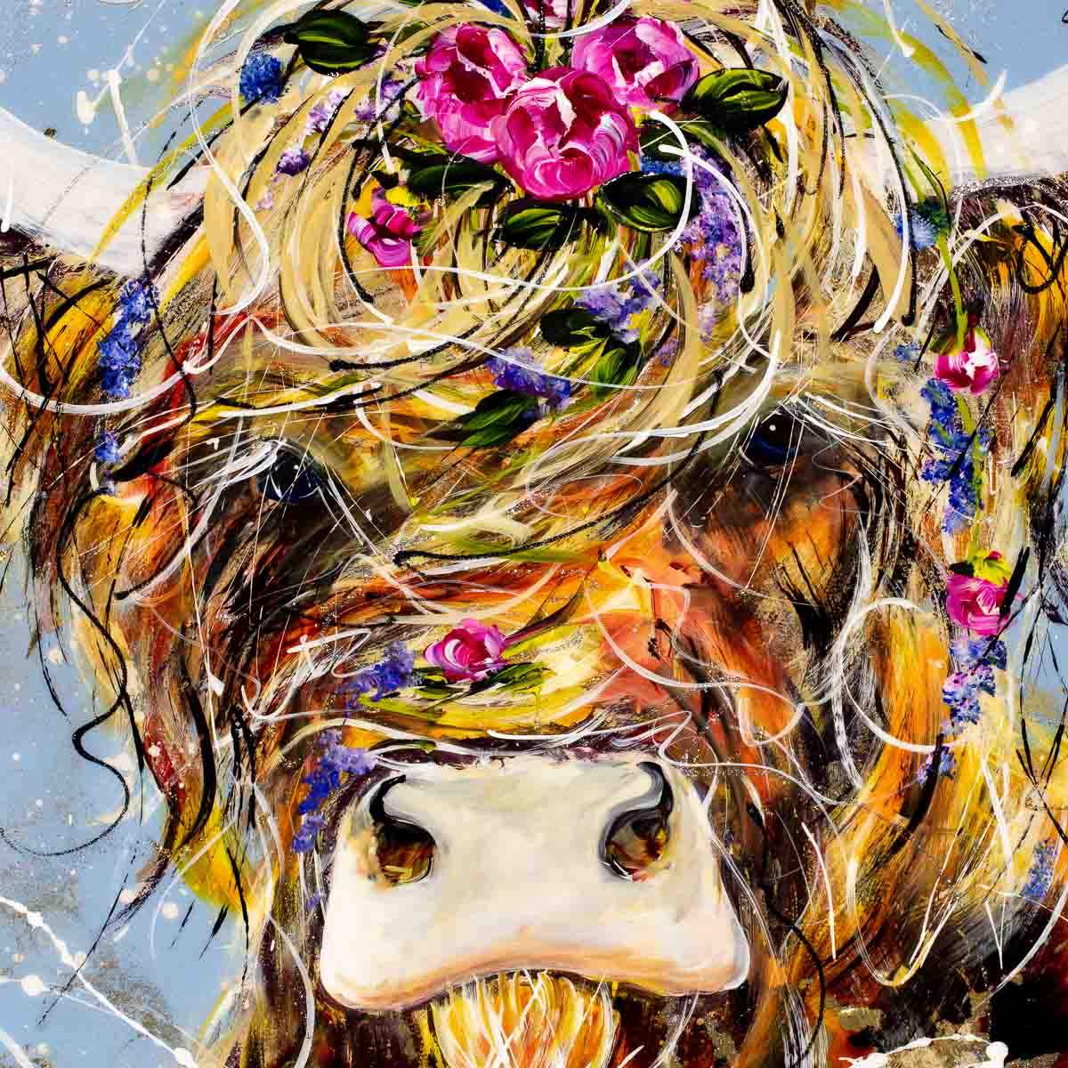 Frankie - Original - SOLD by artist Rozanne Bell - Wyecliffe Galleries