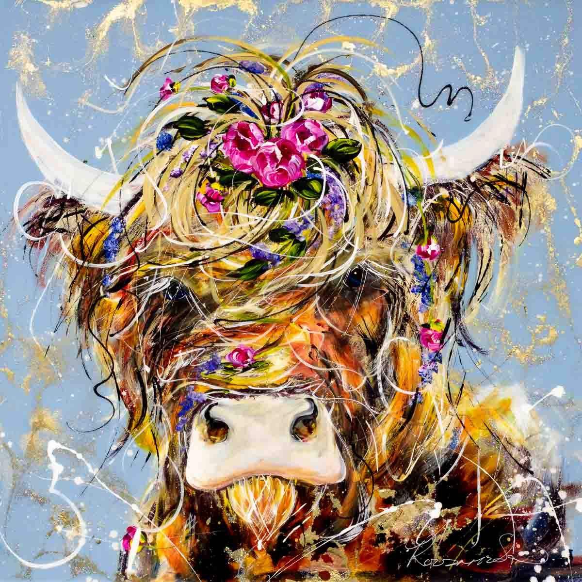 Frankie - Original - SOLD by artist Rozanne Bell - Wyecliffe Galleries